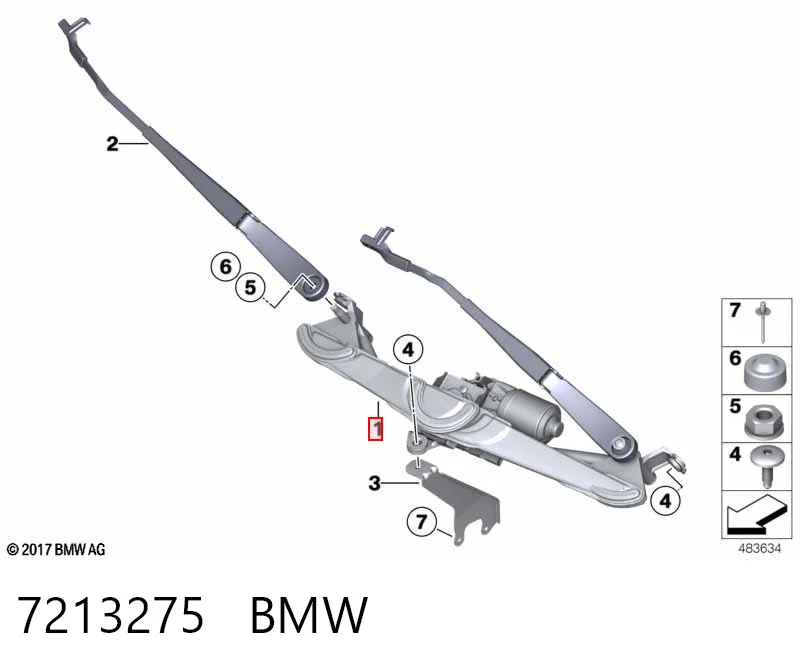 Купити Трапеція двірників BMW X3  F25