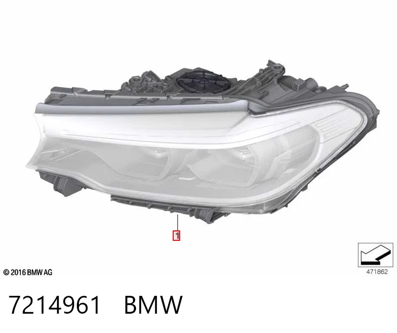 7214961 BMW Фара дальнього світла в зборі