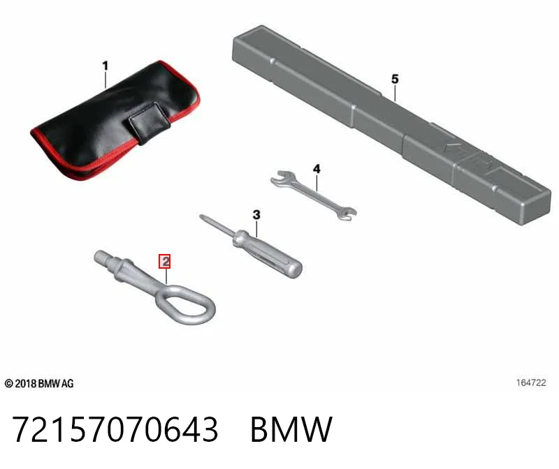 72157070643 BMW Крюк буксирувальний передній
