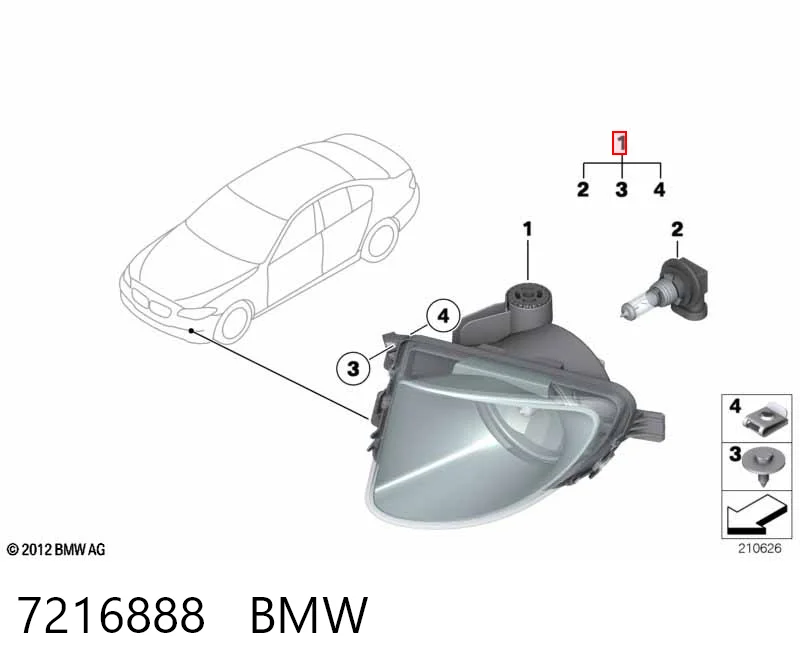 Фара протитуманна, права 44368 VALEO