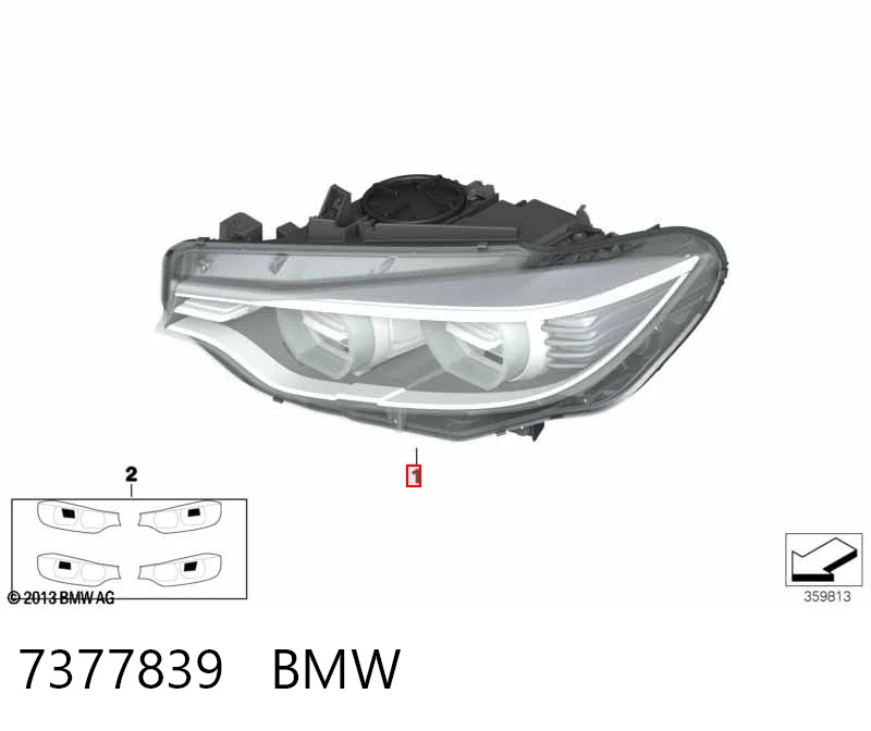 Фара дальнього світла в зборі Polcar 20D1094U ціна, від 700.26 USD