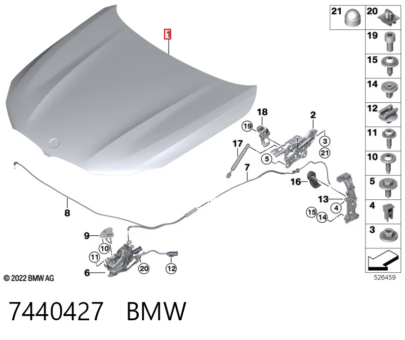Купити 41007440427 Mercedes Капот
