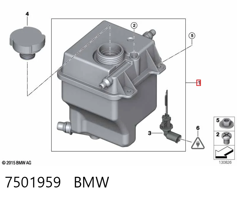 7501959 BMW Розширювальний бачок охолодження