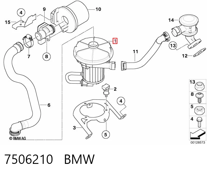 7506210 BMW Насос повітряний