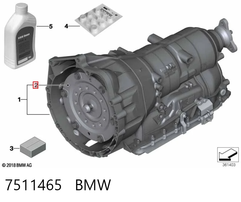 7511465 BMW Передача гідромеханічна (ГМП)