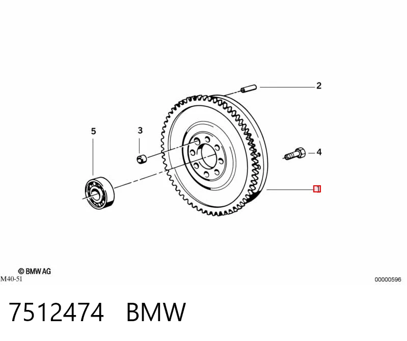 7512474 BMW Демпферний маховик