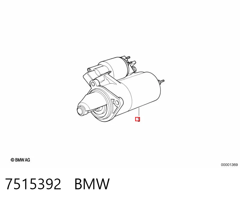 7515392 BMW Стартер двигуна