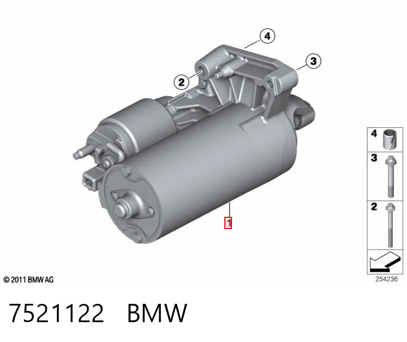 7521122 BMW Стартер двигуна