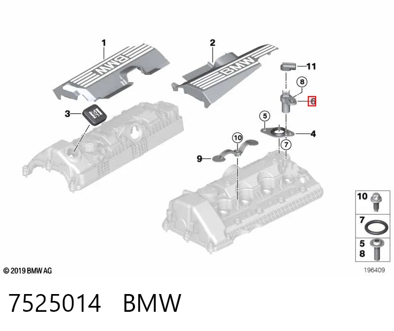 7525014 BMW Датчик розподільного вала