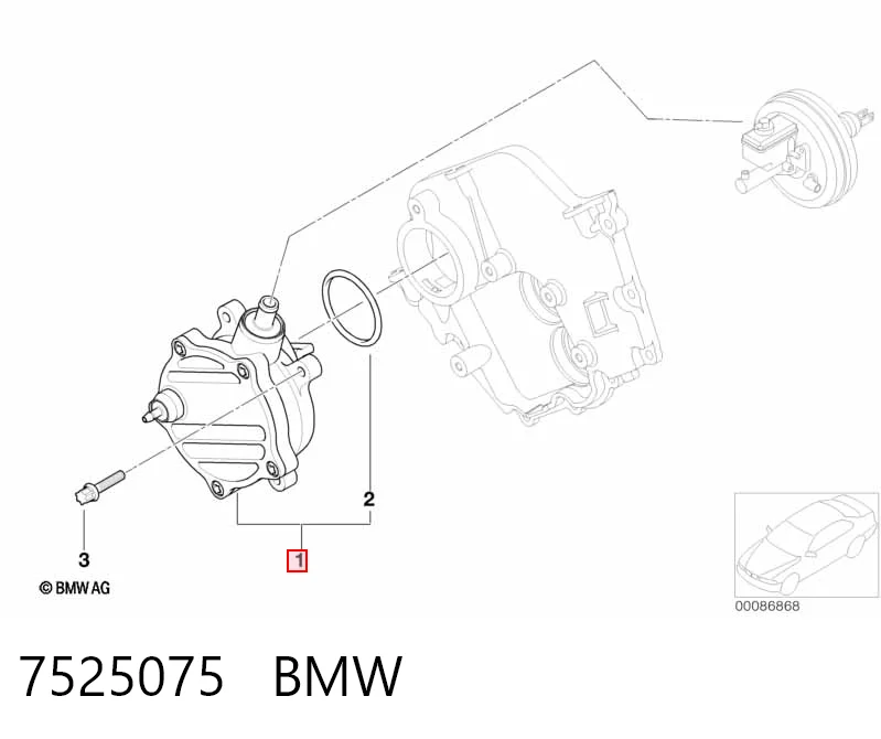 7525075 BMW Насос вакуумний