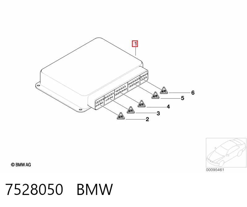 7528050 BMW Блок електронного управління