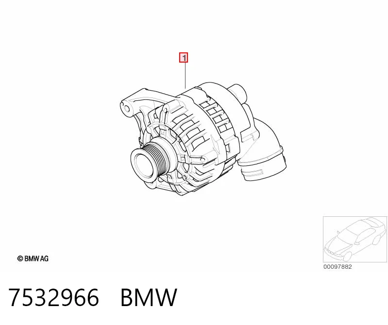 7532966 BMW Авто генератор
