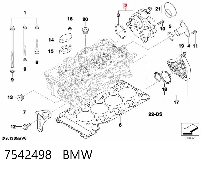 7542498 BMW Насос вакуумний