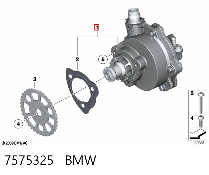 7575325 BMW Насос вакуумний