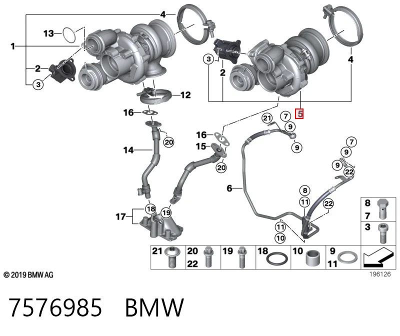 7576985 BMW Турбонаддув