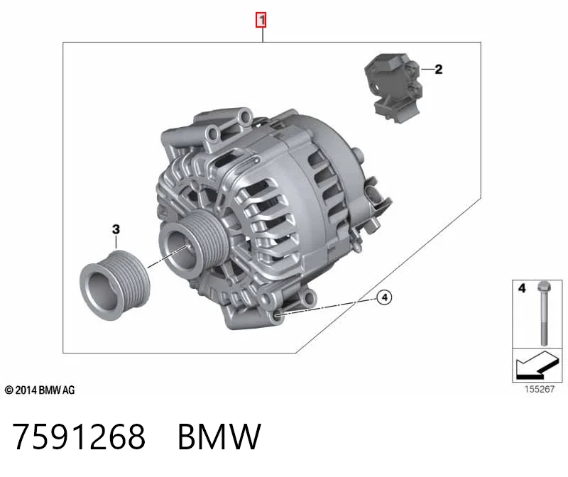 7591268 BMW Авто генератор