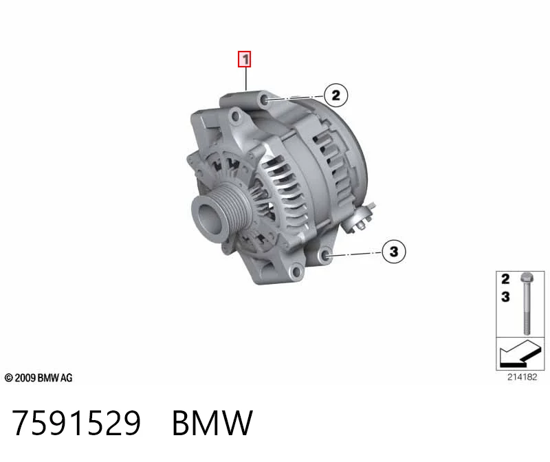 7591529 BMW Авто генератор