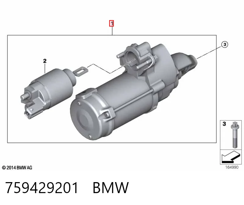 759429201 BMW Стартер двигуна