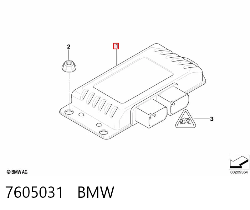 7605031 BMW Модуль керування роздавальної коробкою
