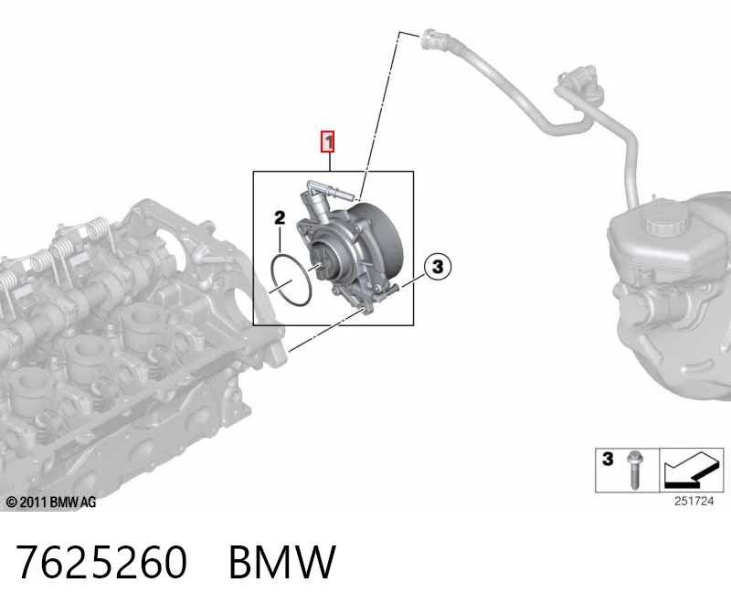 7625260 BMW Насос вакуумний