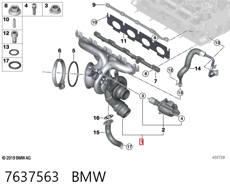 7637563 BMW Турбонаддув