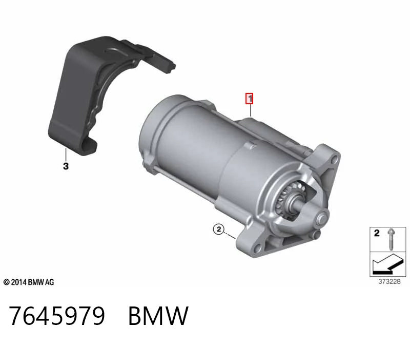 7645979 BMW Стартер двигуна
