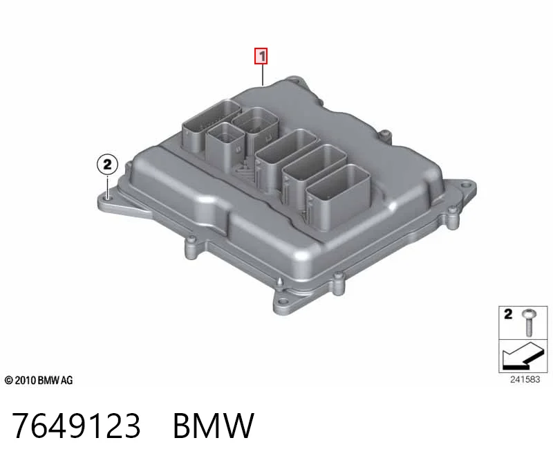 7649123 BMW Блок електронного управління