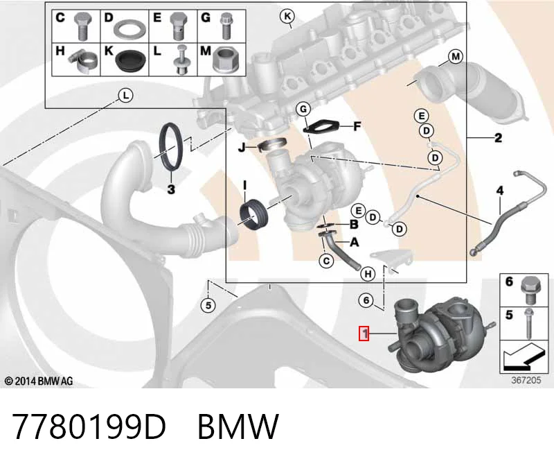 7780199D BMW Турбонаддув