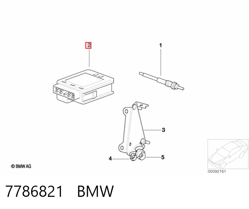 7786821 BMW Реле свічок накалу