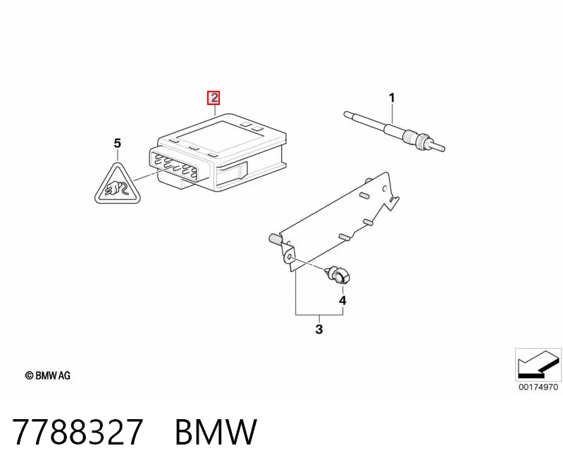 7788327 BMW Реле свічок накалу