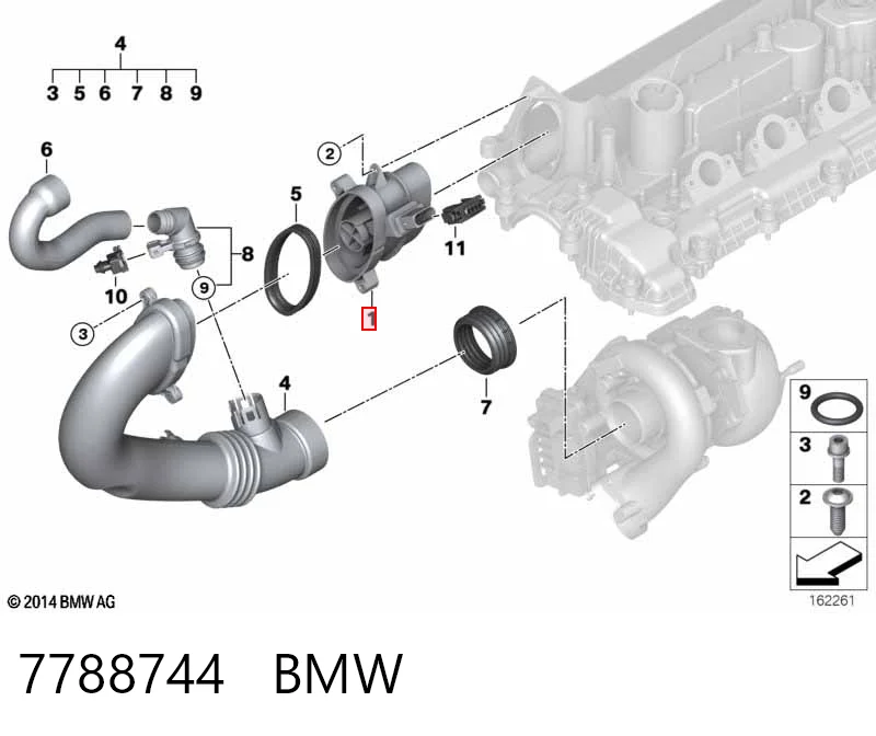 7788744 BMW Датчик витрати повітря