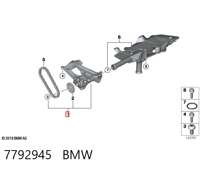 Помпа масляна BMW X6 позашляховик (E71) (2008 - 2014) ціна, від 437.74 USD
