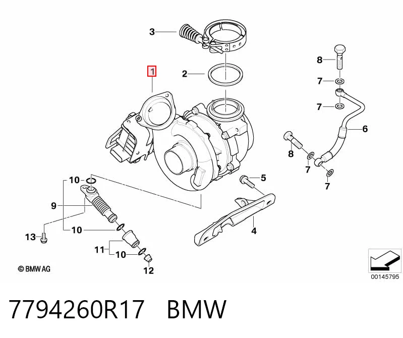 7794260R17 BMW Турбонаддув