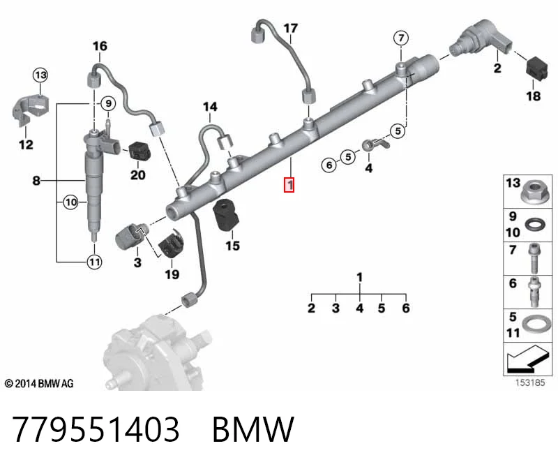 779551403 BMW Розподільник палива