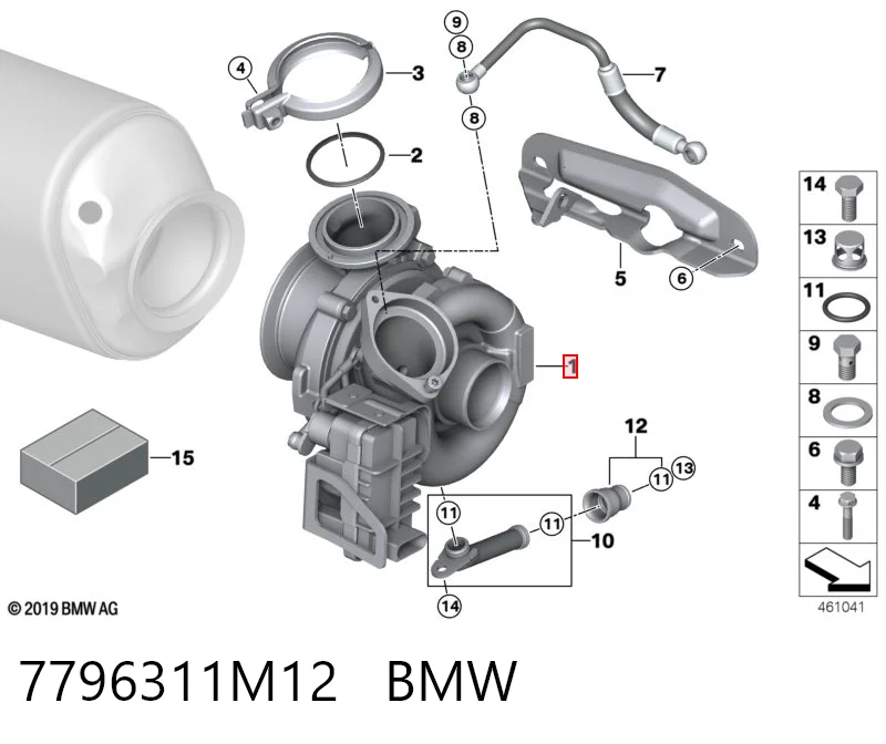 7796311M12 BMW Турбонаддув