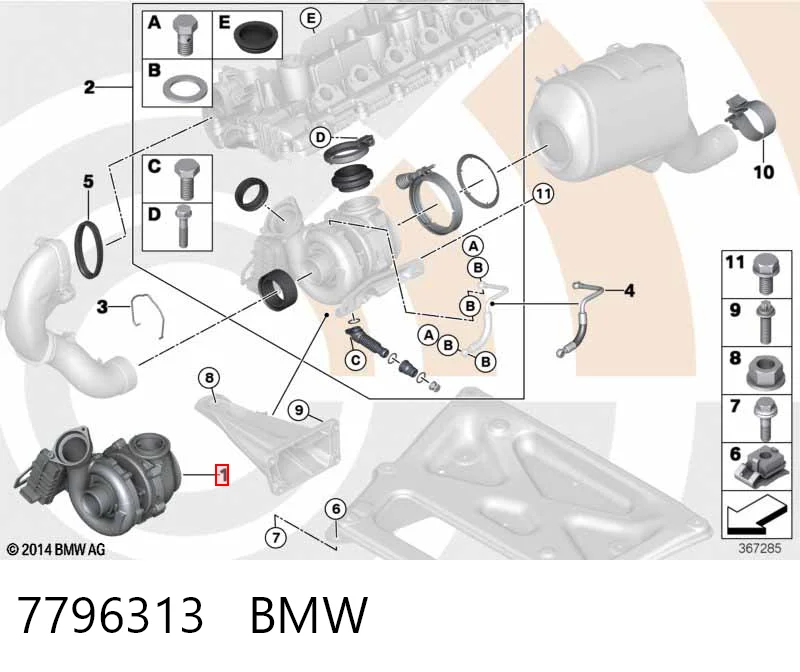 7796313 BMW Турбонаддув