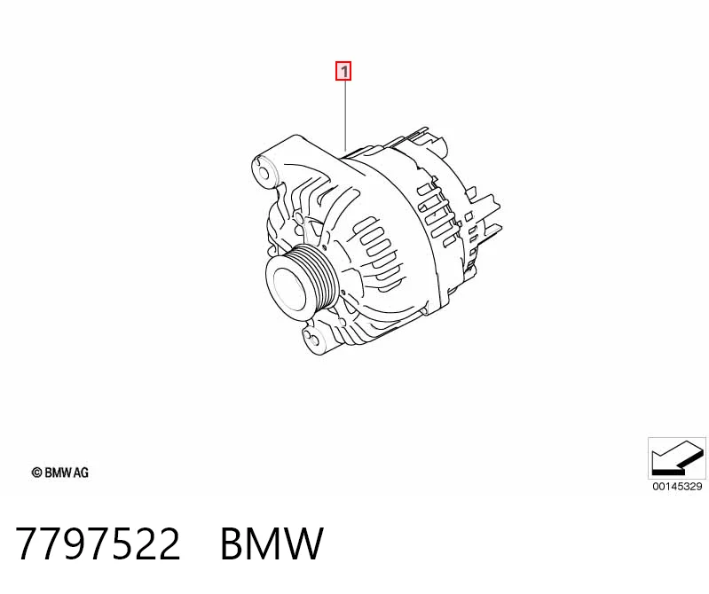 7797522 BMW Авто генератор