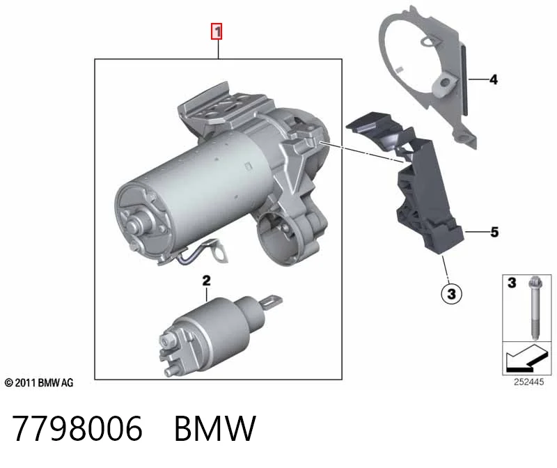 7798006 BMW Стартер двигуна