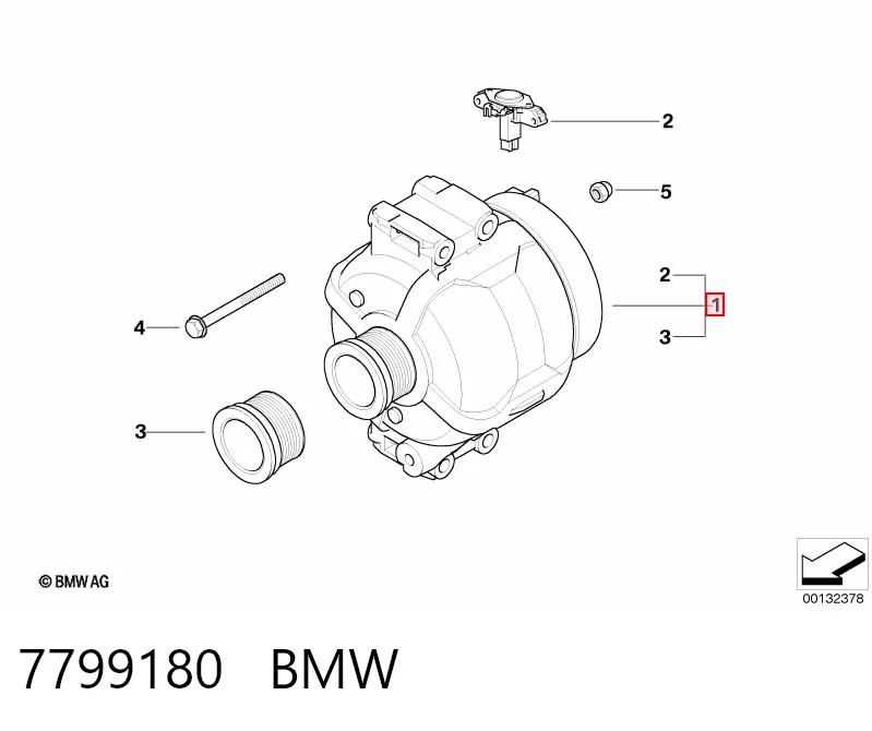 7799180 BMW Авто генератор