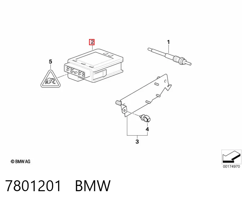 7801201 BMW Реле свічок накалу