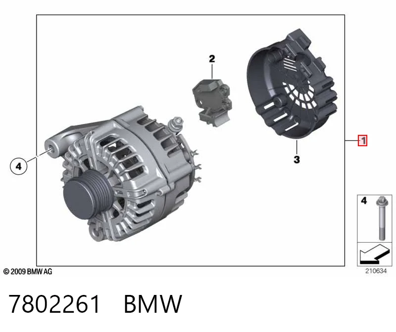 7802261 BMW Авто генератор