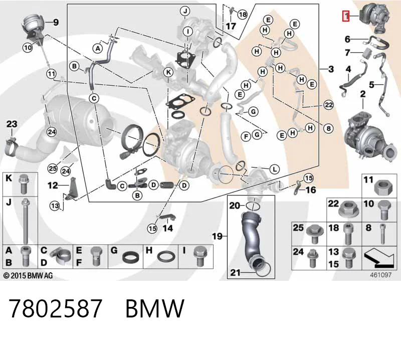 7802587 BMW Турбонаддув