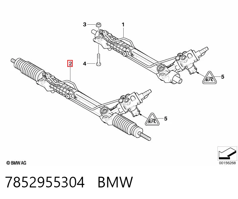 7852955304 BMW Рейковий рульовий механізм