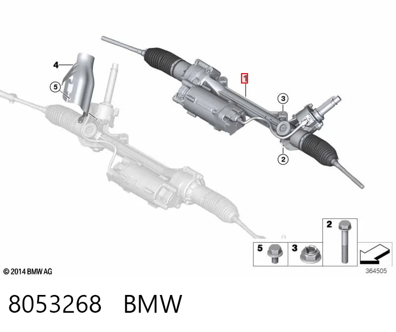 8053268 BMW Рейковий рульовий механізм
