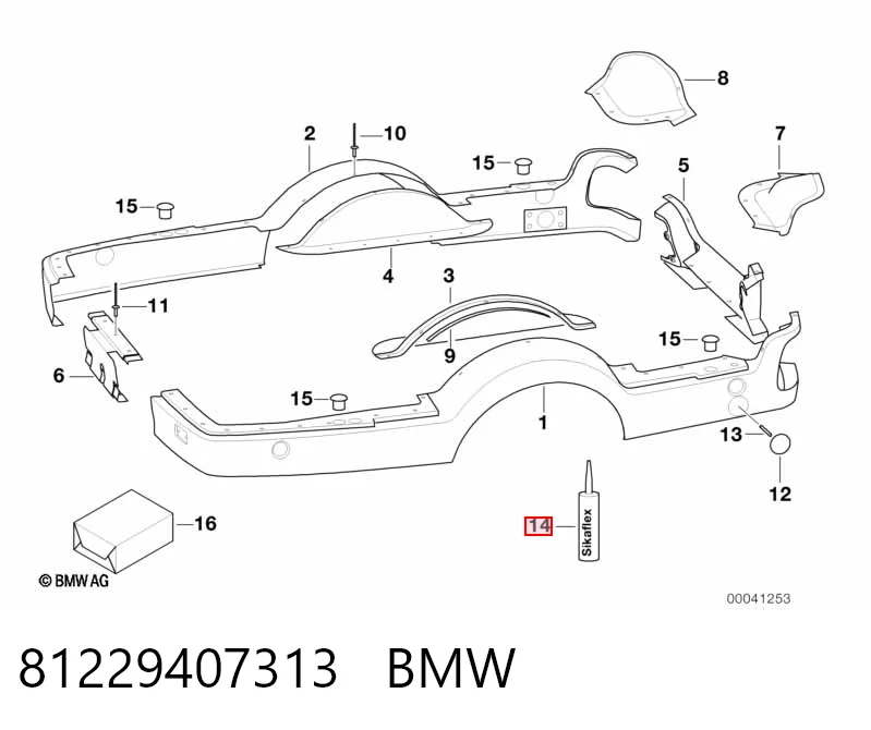 Герметик силіконовий BMW 83190398950 ціна, від 11.59 USD