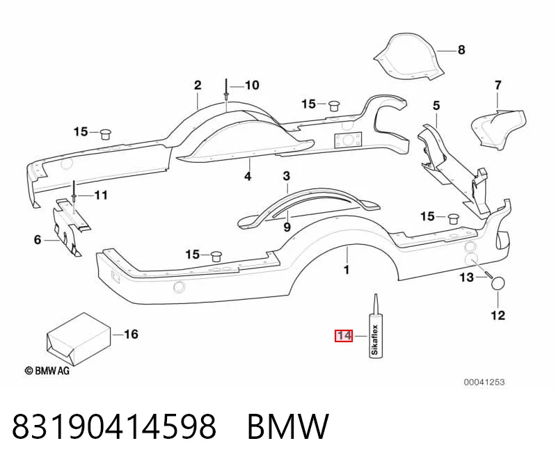 Купити 83190398950 BMW Герметик силіконовий