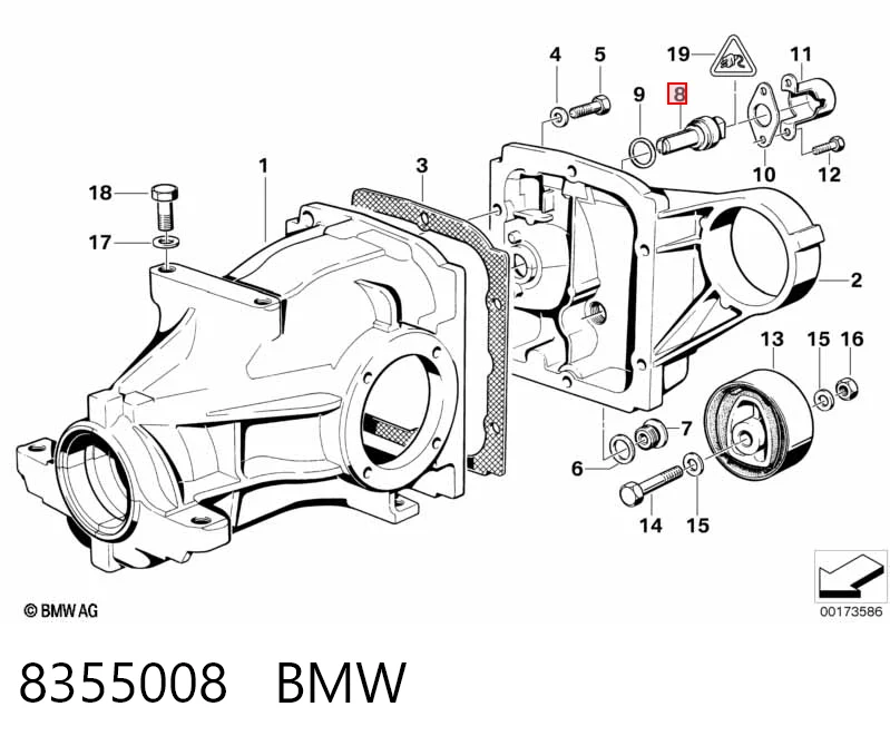 Датчик швидкості спідометра на BMW 3  E30