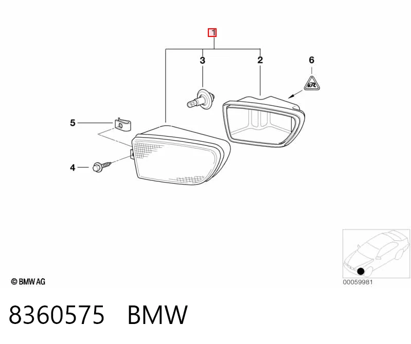 Купити Фара протитуманна, ліва BMW 5  E39
