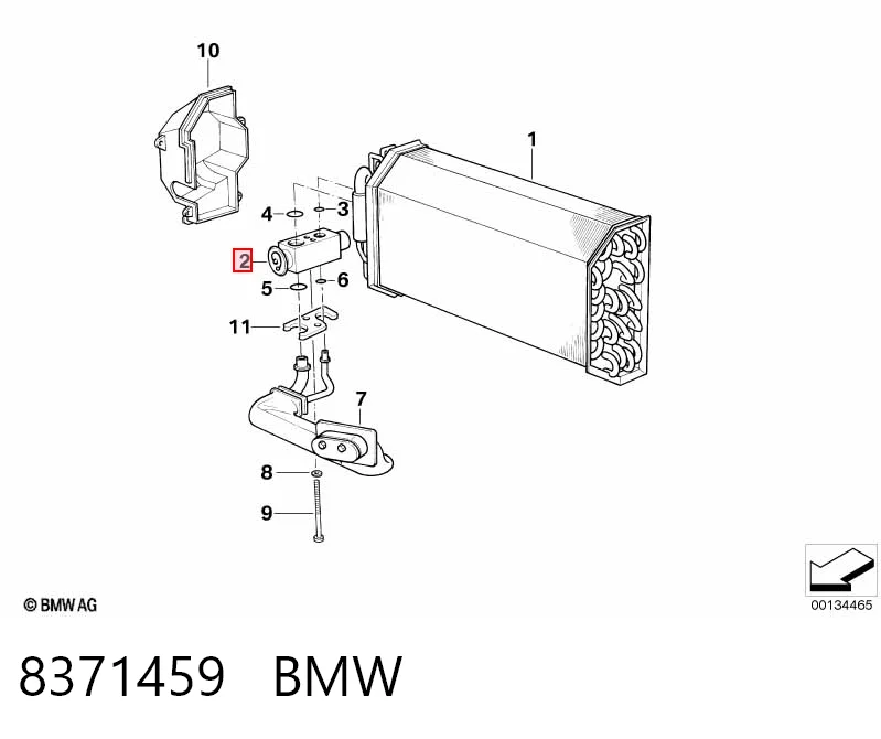 8371459 BMW Клапан розширювальний