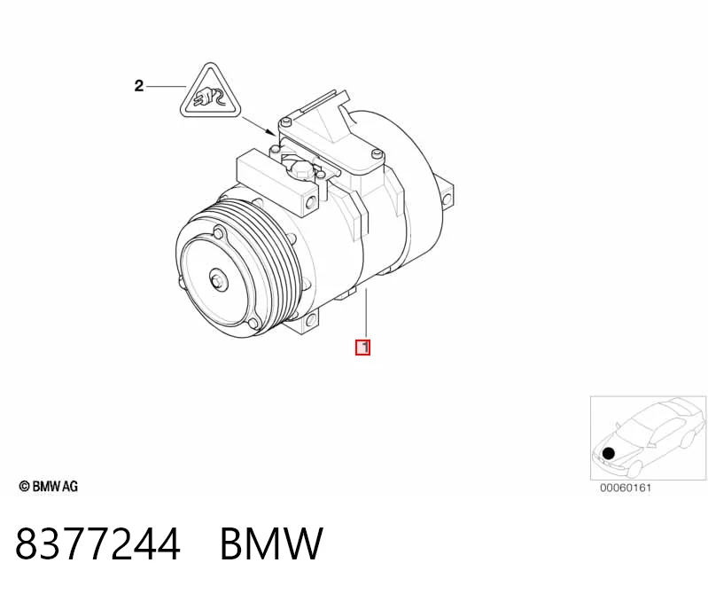 Купити Компресор кондиціонера BMW 7  E38